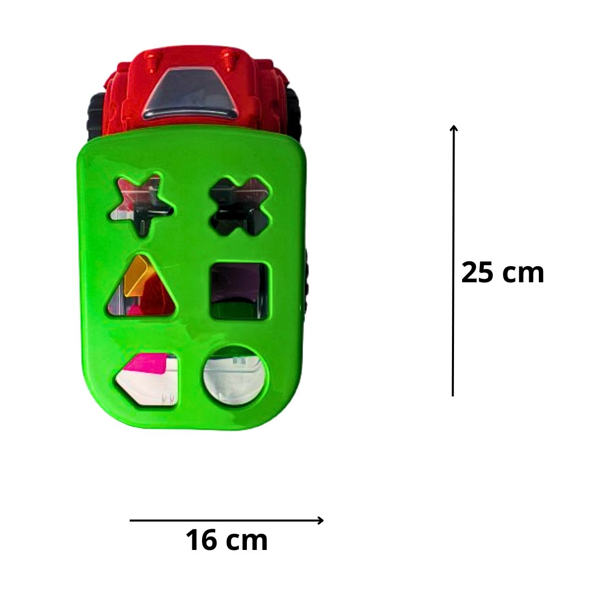Brinquedo Caminhão Didático Vermelho - Smiling Kids Brinquedo Caminhão Didático Vermelho - Smiling Kids